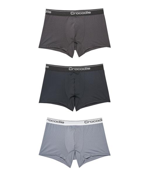 [Crocodile Innerwear] 3-Pack Men s Aerocool Mesh Drawers [Shipped from Korea] 100% Authentic Navy - 95