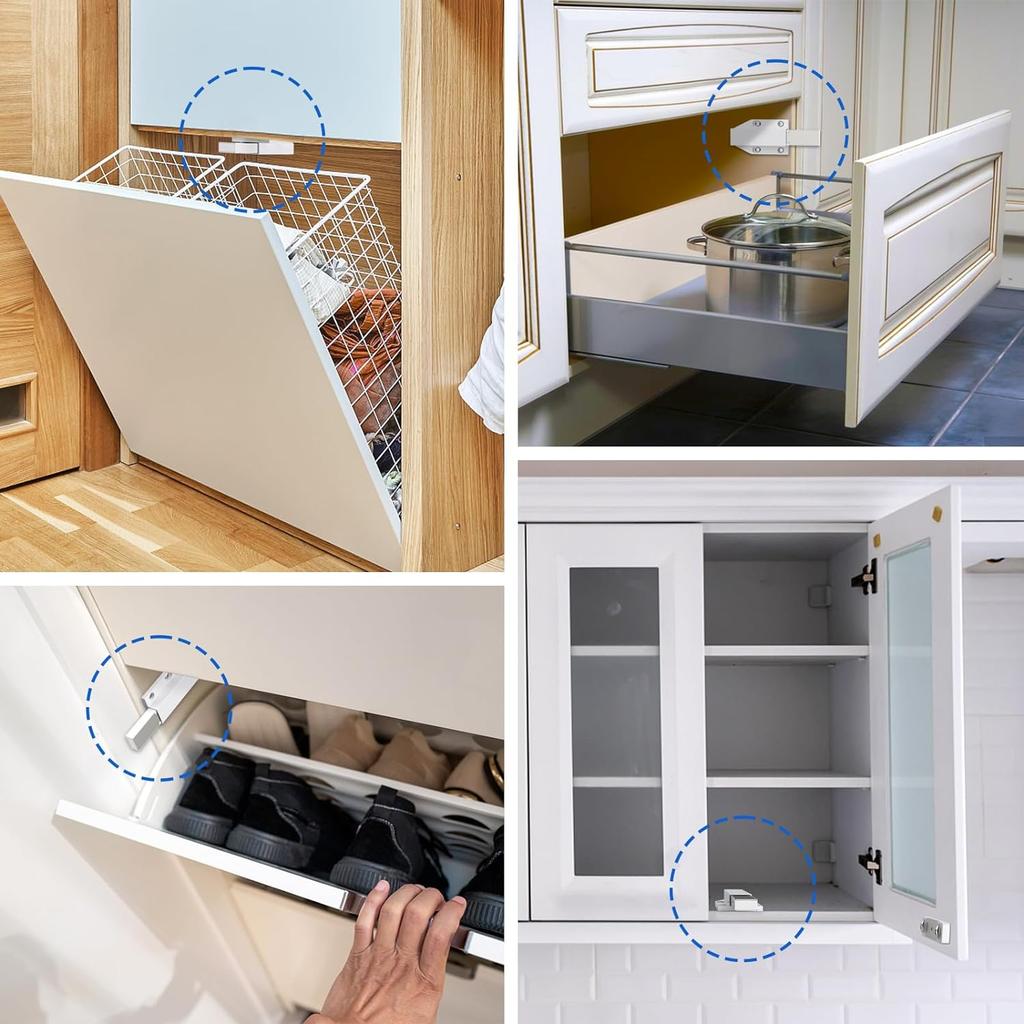 Magnetic Push Latch Press Out Latch Push to Open Cabinet Hardware Magnetic Touch Latches Push Release Kitchen Drawer Push Catch