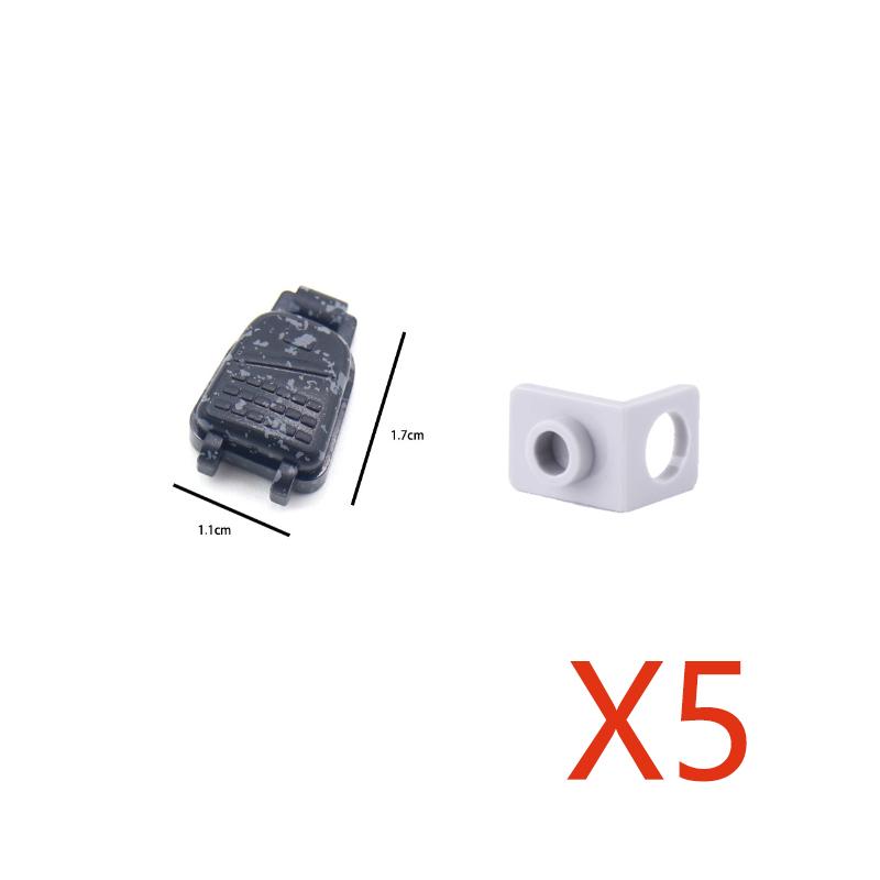 Military Building Accessories Mini Brick Camouflage   Hat Tactical Helmet Peaked Cap Backpack Radio Toy Gift DIY K040
