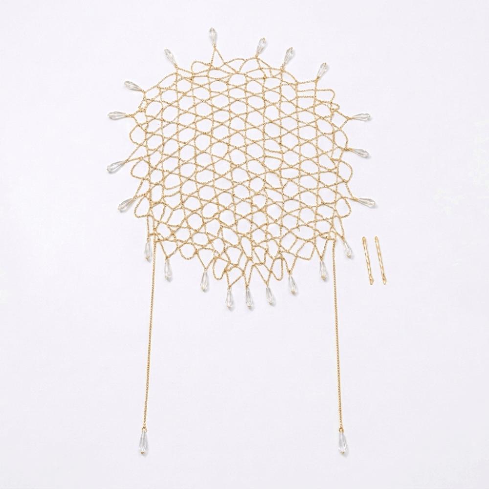 Classic Beanie Shape Beaded Hat Sparkling Rhinestone Women Hat Shiny Accessories Daily Wear золотой