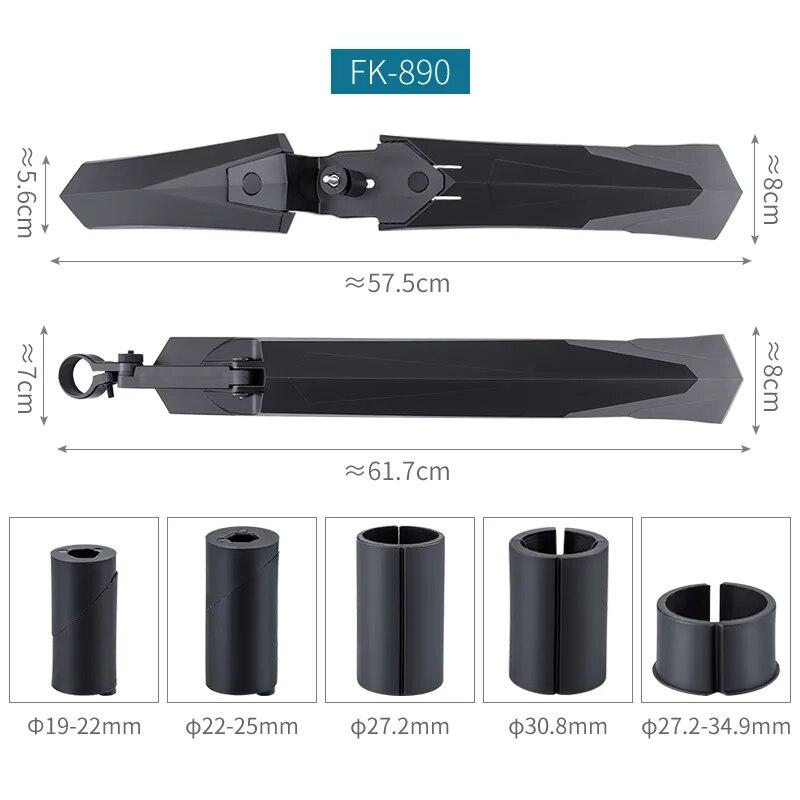 Bicycle Fender Mountain Road Bike Mudguard Set Front Rear MTB Mud Guard Wings For Bicycle Accessories MTB Bike Fender
