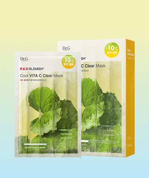 Dr.G Red Blemish Cool Vita C Spot Mask 30g 10ea FREE