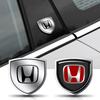 3D Metal Car Body Fender Emblem Shield Stickers Decor Auto For Type R S XR-V CR-V UR-V CR-Z Fit Mugen Power XR-V Pilot Crv