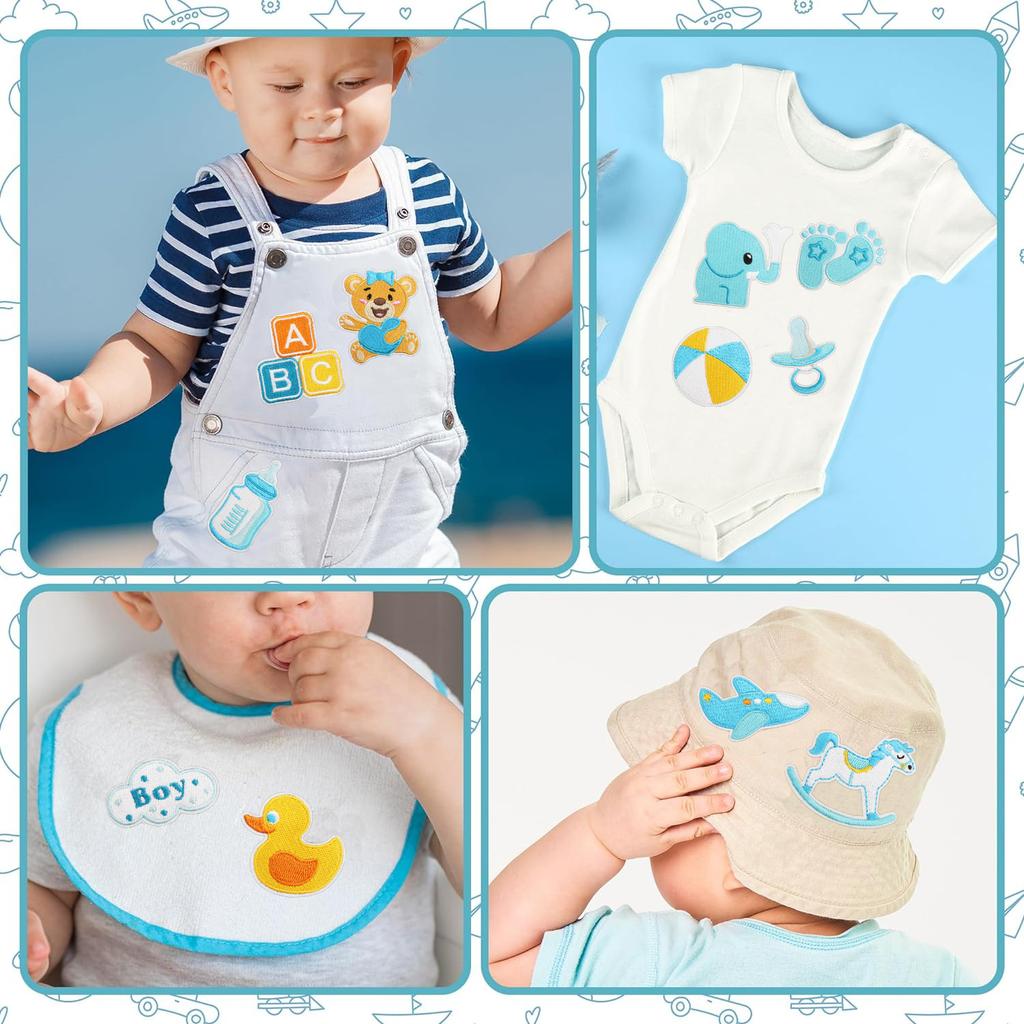 Female Treasure Toy Deer Decorative Embroidery Cloth Sticker Cartoon Bear Patch Sticker Saliva Pocket Milk Bottle Computer Embroidery Label Ironing