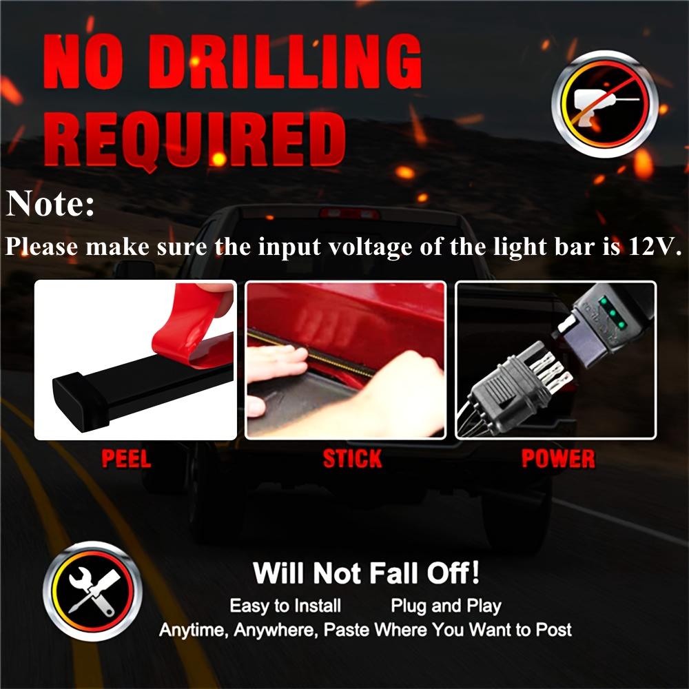 60 Inch LED Tailgate Light Bar for Pickup Trucks 504 LED 3 Row Brake Turn Signal Light