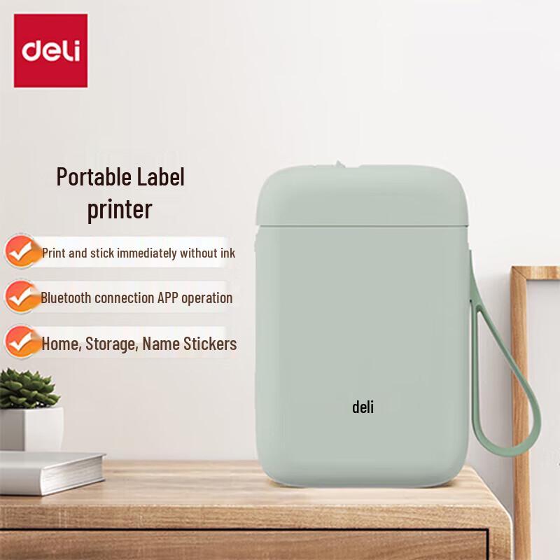 

Deli Q1A Portable Wireless Bluetooth Thermal Label Printer CN plug (adapter included)