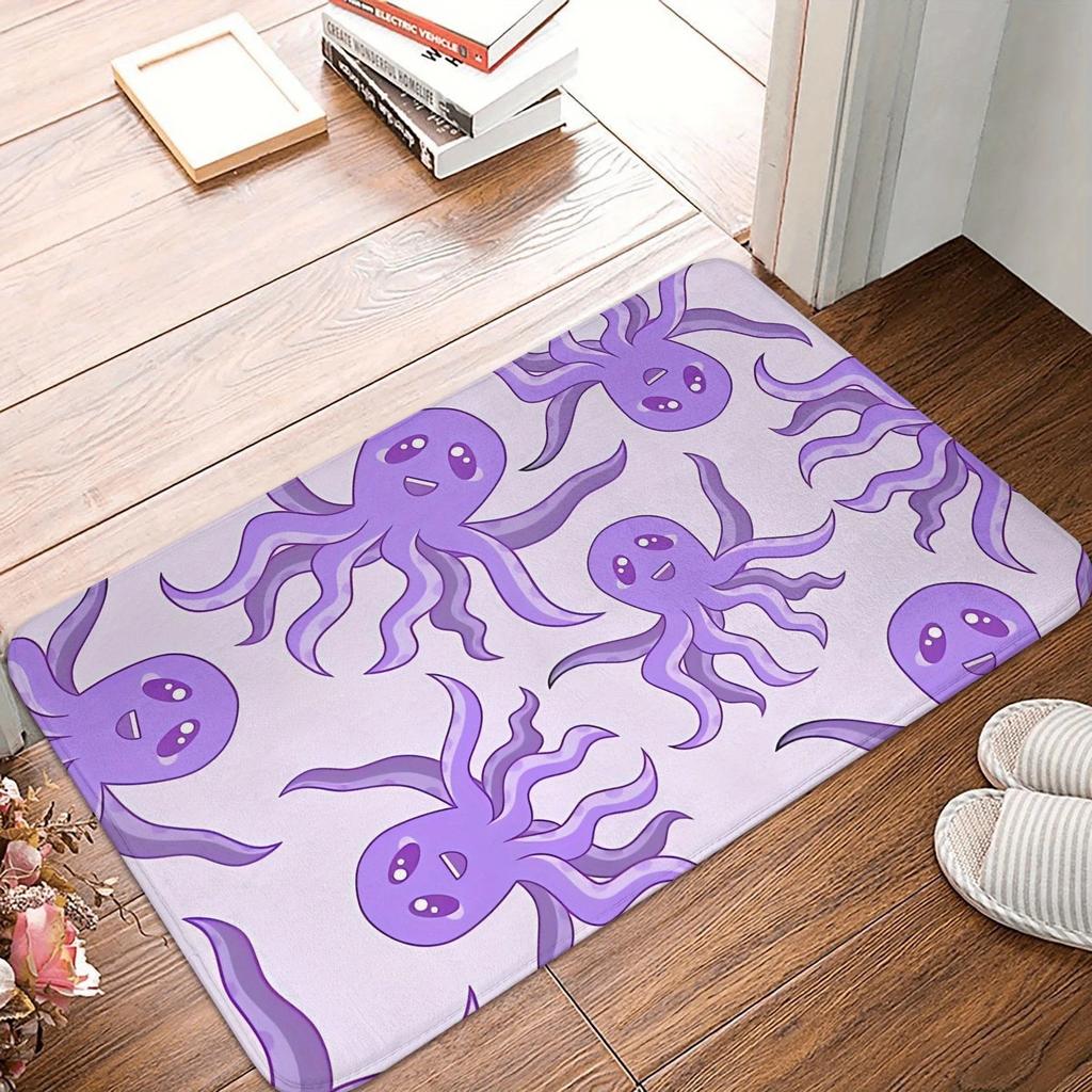 1PC Hamster Pattern Kitchen Rug Non-Slip Door Mats Pop design Bathroom Rug Bath Mat Carpet for Home Sink Laundry Decor