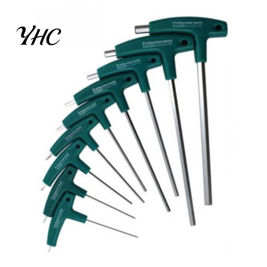 Utensile manuale per chiave esagonale con impugnatura a T da 1,5/2/2,5/3/4/5/6/8/10 mm