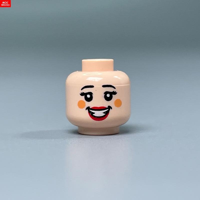 10pcs/lot MOC Bricks Male and Female Figure Head Face Expression DIY Compatible Mini Dolls Building Blocks Toys for Kids Gifts