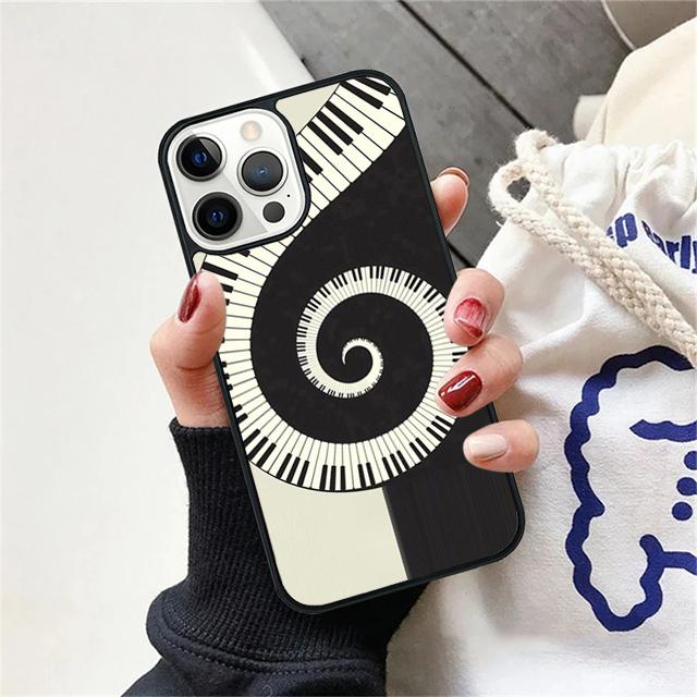 Piano Keys Music Coque Shell For iPhone 17 Air 15 16 14 13 12 Pro Max 11 Pro Max Plus Phone Case Cover