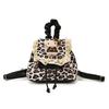 Girls Backpack Retro Leopard Print Boys And Girls Small Schoolbag Sweet Lace Cute Kitten Children'S Backpack