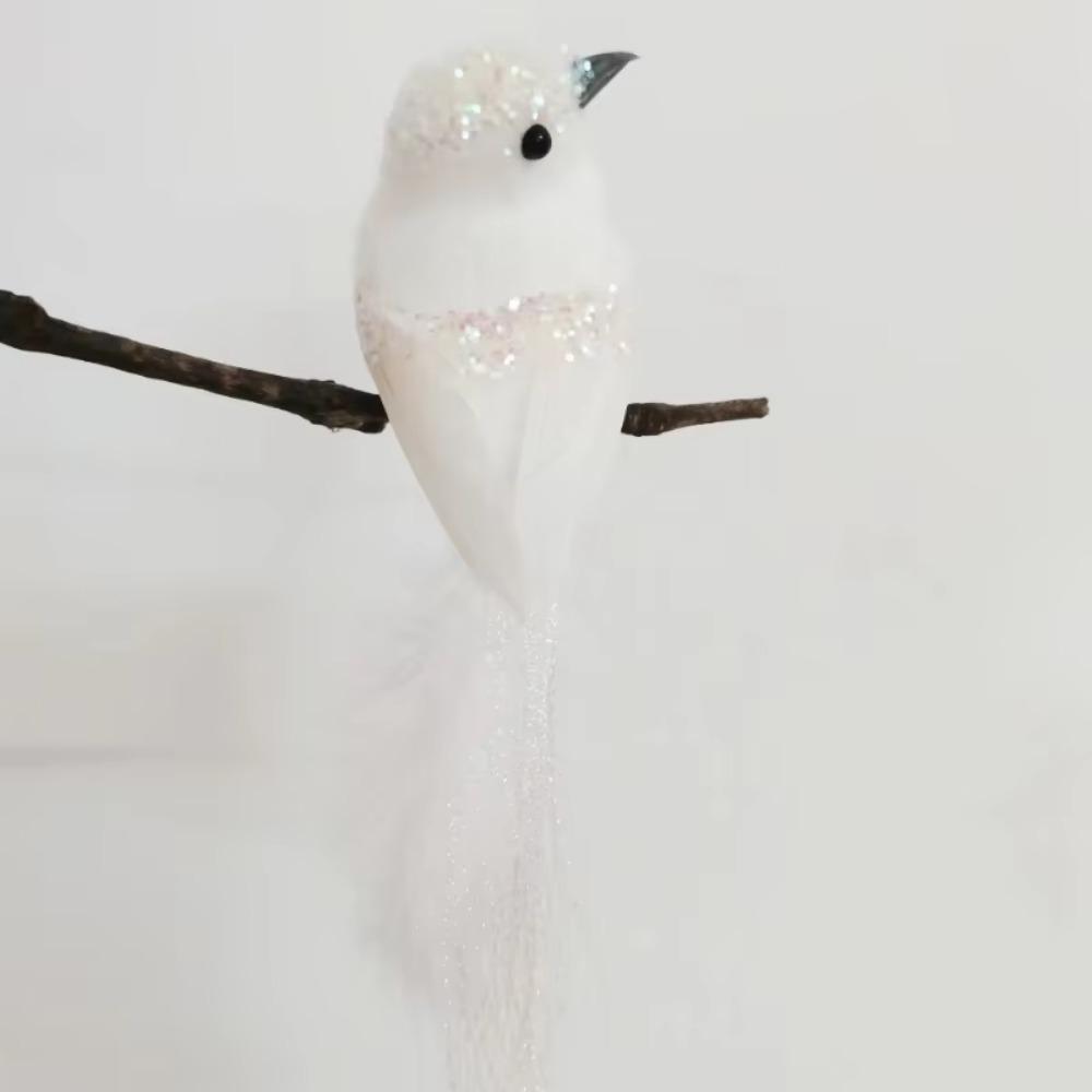 3 Stücke Künstliche Rote Vögel Imitation Vögel Clip-On Cardinals Gefiederte Vögel Weihnachtsbaum Ornament Schaum Weihnachten Garten Dekor