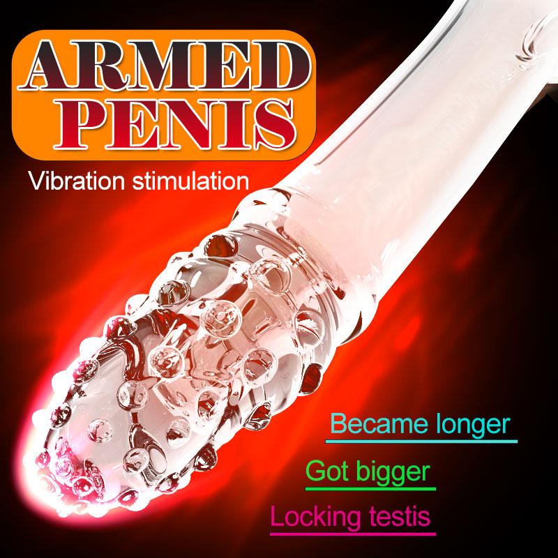 Reusable Condom Penis Extension Sleeve Delay Ejaculation Cock Cover Penis Extender Vibrator Sex Toys For Men Adults Products