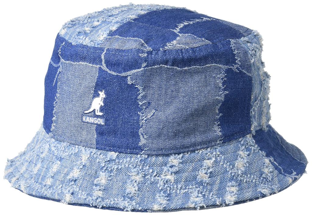 [Kangol] Bucket Hat Denim Mashup Bucket MEDIUM BLUE (71) 23
