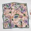 100% Silk Crepe Square Scarf Women Fashion Office Decorative Lace Neckerchief