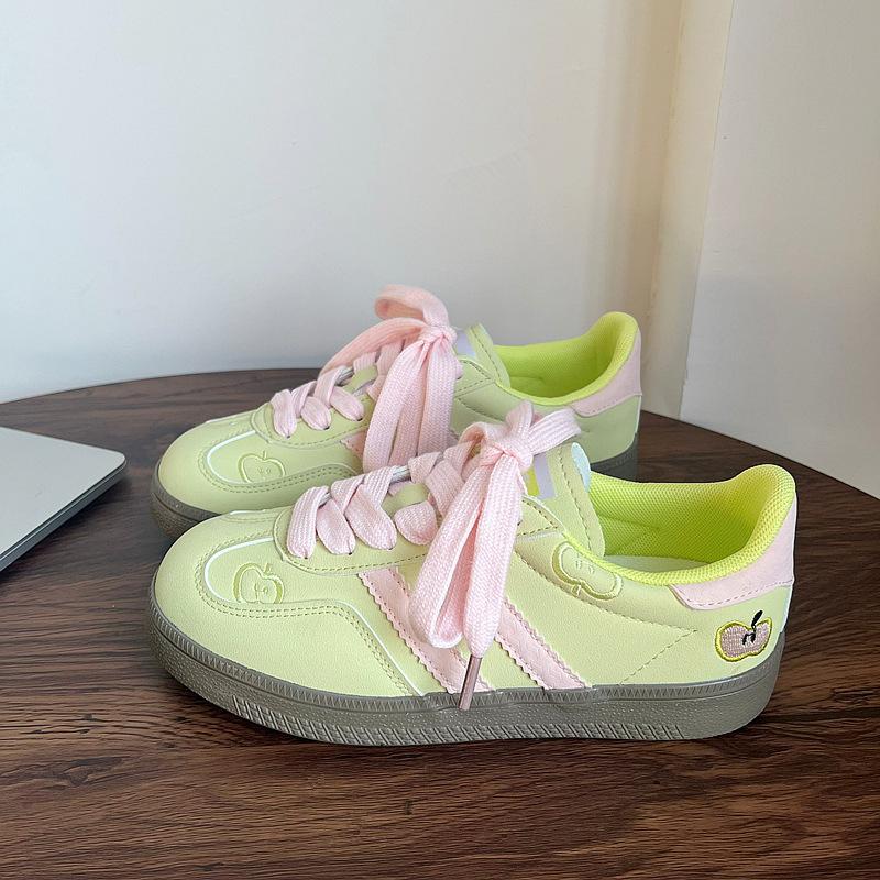 

Agande training shoes new summer super hot thick-soled Xiaobai athleisure board shoes 35 зелёный