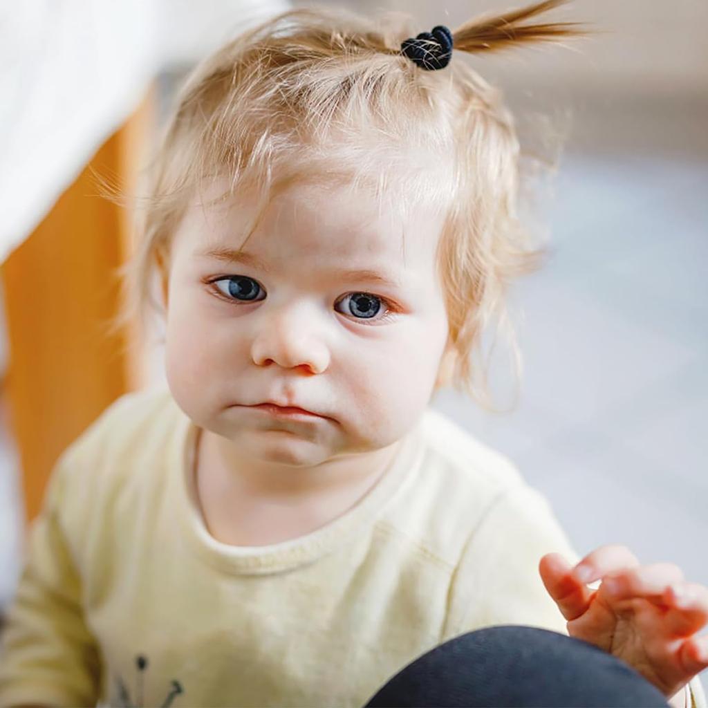 Stilvolle Haargummis für Kinder und Babys, Großpackung mit 100 Stück, Süß, Verhedderungsfrei, Einfach, für Mädchen, Kindergarten-Haarschmuck (Farbe)