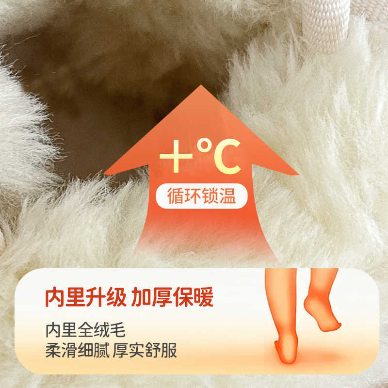 Baby snow boots winter velvet thickened children's boots short soft sole Velcro solid color warm cotton shoes waterproof