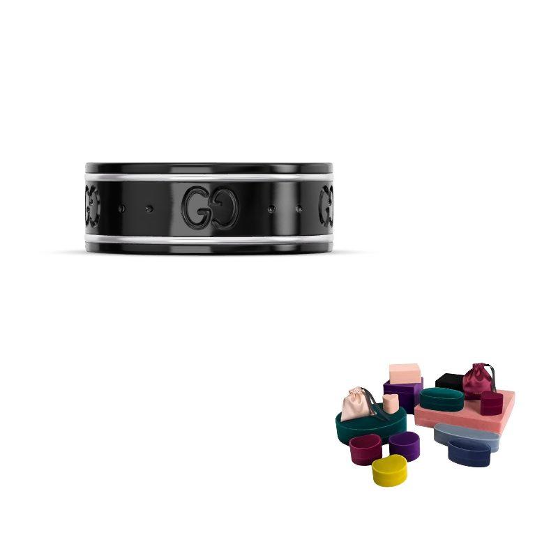 GUCCI Icon Plāna josla Baltajā zeltā
