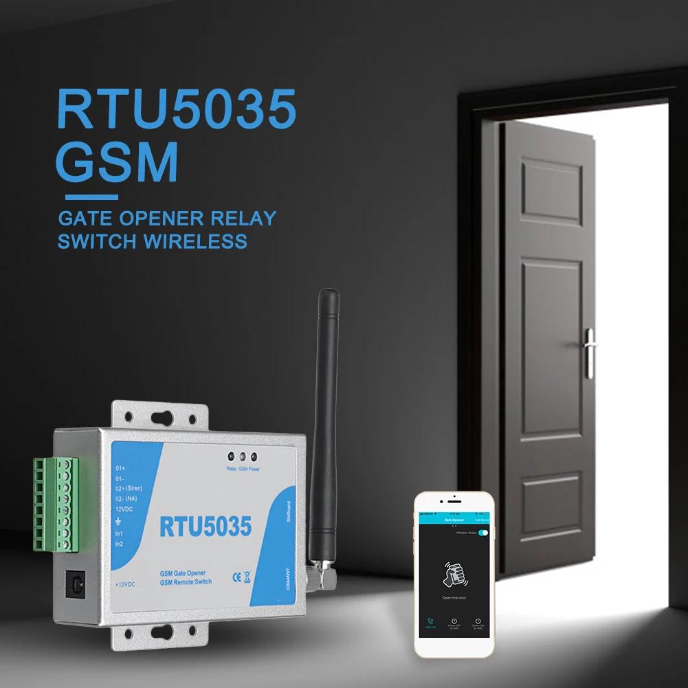 RTU5035 RTU5024 GSM Gate Opener Relay Switch Call Door Remote Controller Phone Control Door Opener for Smart Home garage