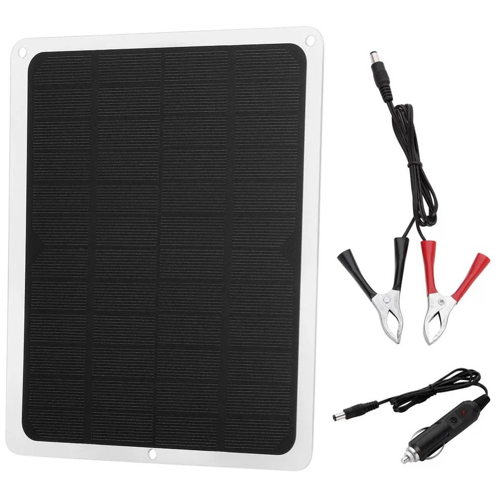 20W 12V Solar Panel Kit with USB Output Solar Cell Phone Charger  Outdoor Charging