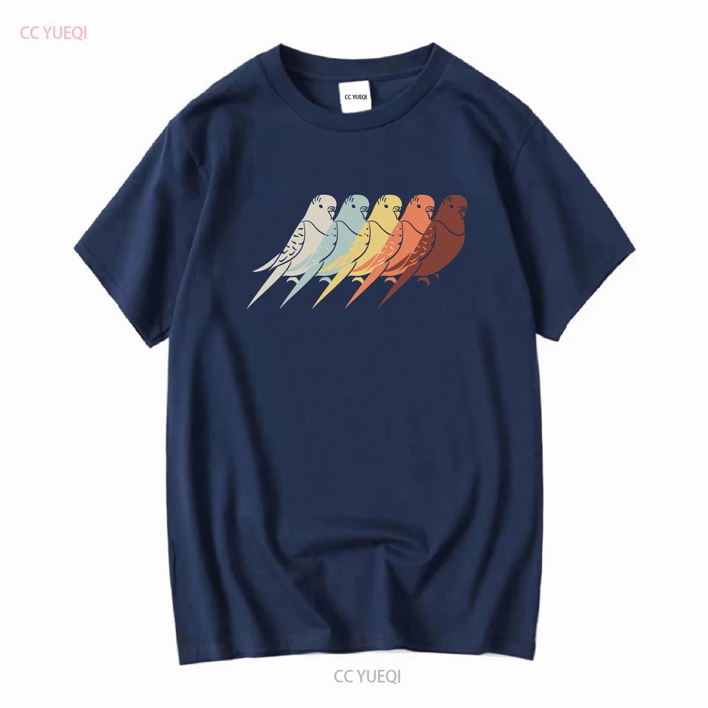 Vintage Budgie T Shirt For Unisex Unisex and Kids Budgerigar Bird Parrot Pet Animal Birds Lover Vintage Washed Stylish Slightly