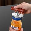 Wood Handle Jar Opener Stainless Steel Can Lid Remover Durable Screw Can Opener  The Weak Hand