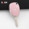 For Renault Trafic Clio Duster Logan Dacia Sandero For Nissan Terrano Almera 2 Button Tpu Car Key Case Cover Protector Keychain