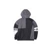 Li Ning Sports Fashion Series Loose Fit Color Block Hooded Long Sleeve Jacket Men Jacket Black AFDQ387-2