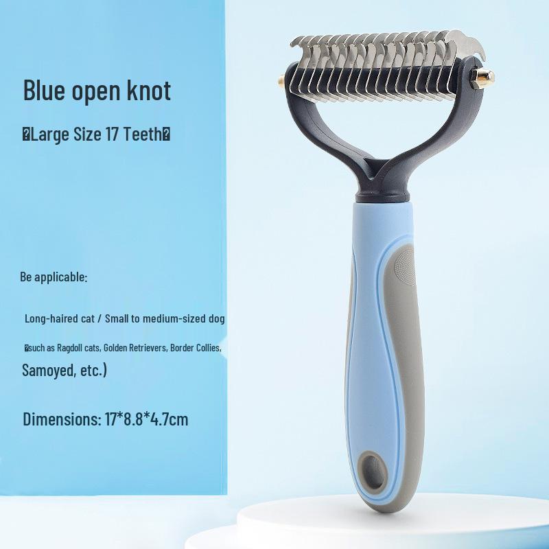Pet Detangling & Thinning Comb for Cats & Dogs - Removes Loose Hair & Grooming Tool