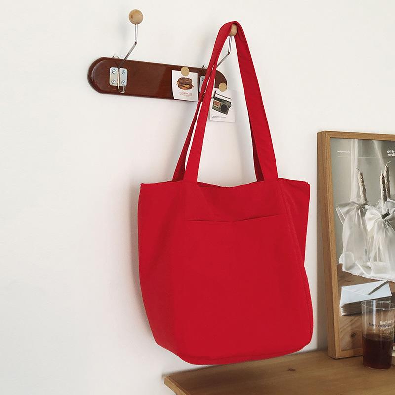 

New shoulder crossbody handbag women s bag large bag girls large capacity literature and art students simple casual tote bag