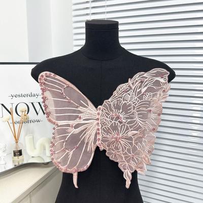 34CM Butterfly Patch Sweater Coat Accessories  Wedding Dress Bridesmaid DIY Decor