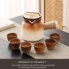 Penguin Tuan Tuan Ceramic Milk Tea Roasting Pot & Tea Set