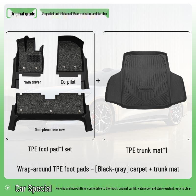 2025 BYD Han L EV/DMP TPE Floor Mats Full Coverage Interior Modification