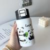 Water bottle new cute fun cartoon stainless steel thermos cup bouncing cover straw cup outdoor children's cup