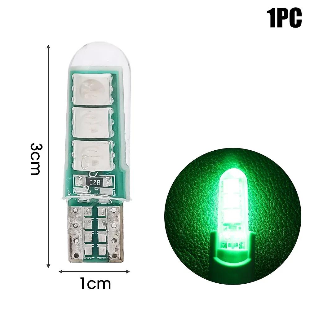 10 шт. светодиодных ламп W5W T10 194 168 W5W COB 6SMD, светодиодных ламп для парковки, автоматических клиновых габаритных огней CANBUS, ярко-белых лампочек для номерного знака 10pcs