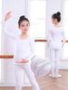 Children's Performance Base Layer: Flesh-Colored Fleece Dance Shirt for Winter