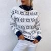 Drizzle 2023 Autumn/Winter European & American Women's Snowflake Knit Sweater