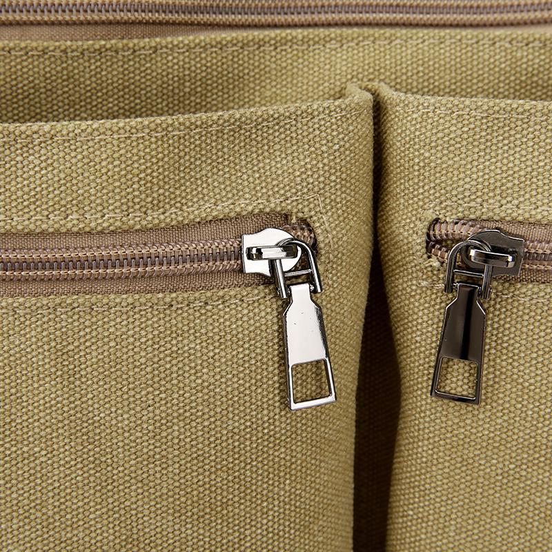 Dámská všestranná plátěná taška tote - Velkokapacitní crossbody batoh na cestování, nakupování a do kampusu