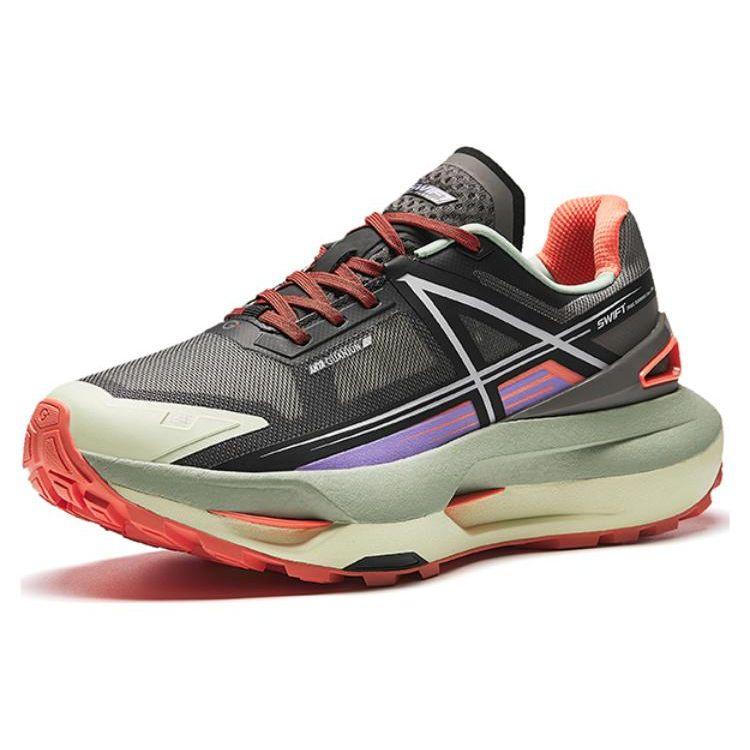 Anta Champion Series Comfortable Versatile Shock Absorbing Durable Running Shoes Men Sneakers Gray Black 112416601A-4