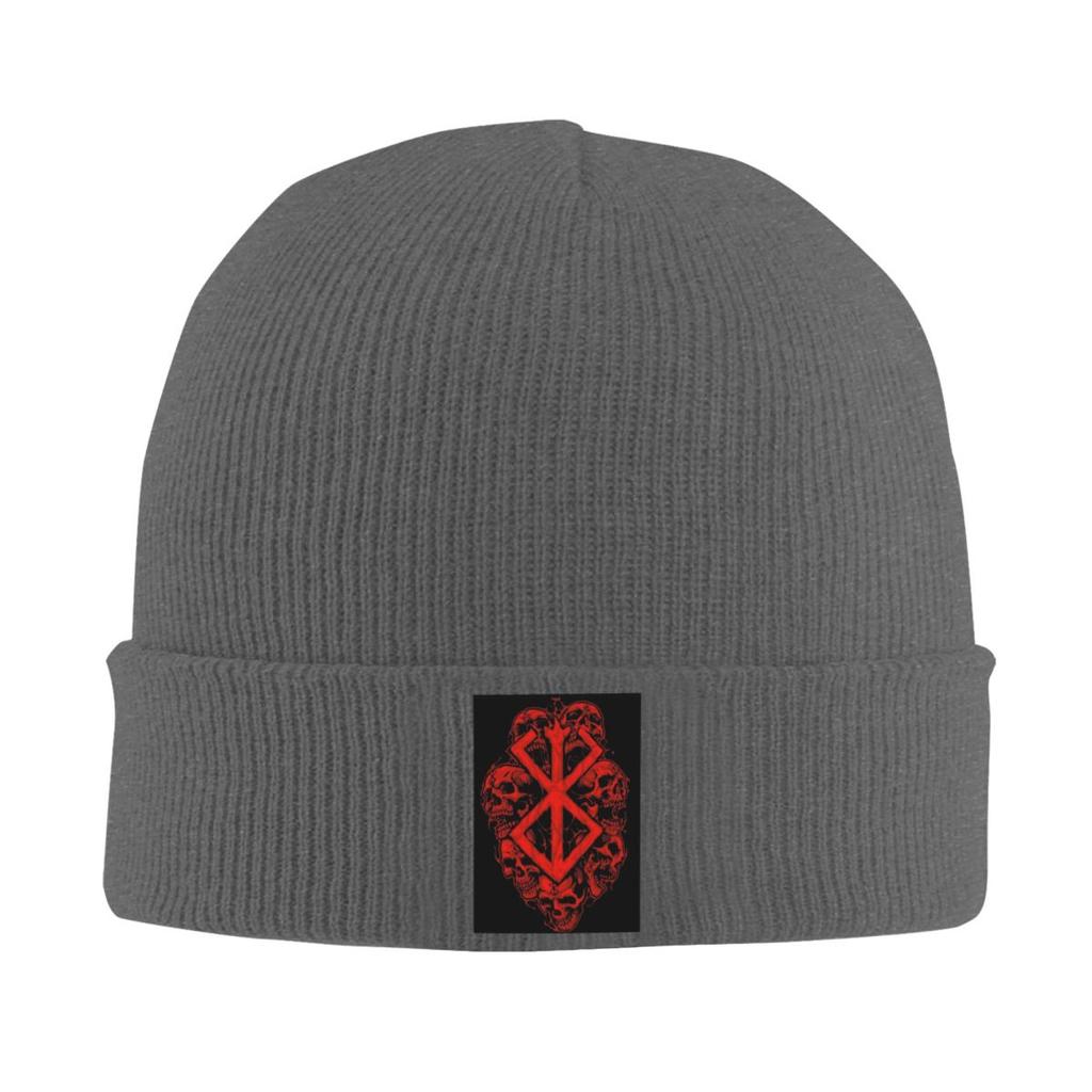 Berserk Opfermal Dämonenschwert und Magie Warme Strickmütze Winter Strickmütze Mütze Skullies Beanie Hip Hop Mützen für Unisex