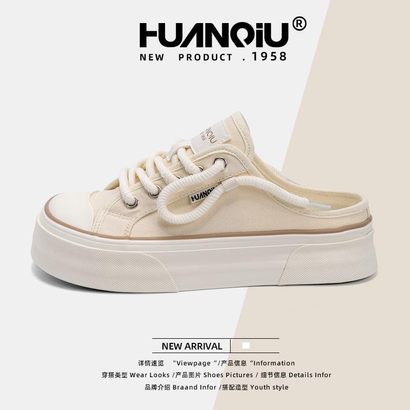 Global Semi-drag Versatile Casual Board Shoes Women's ZHQ-XA503 New Summer Trend Fashion One-pedal Women's Shoes