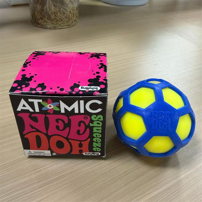 Atomic Needoh Pop-Out Mesh Ball Sensory Therapy Toy Non-Toxic Multicolored Knead Stretch Anxiety Relief Office Desk Fidget Toy