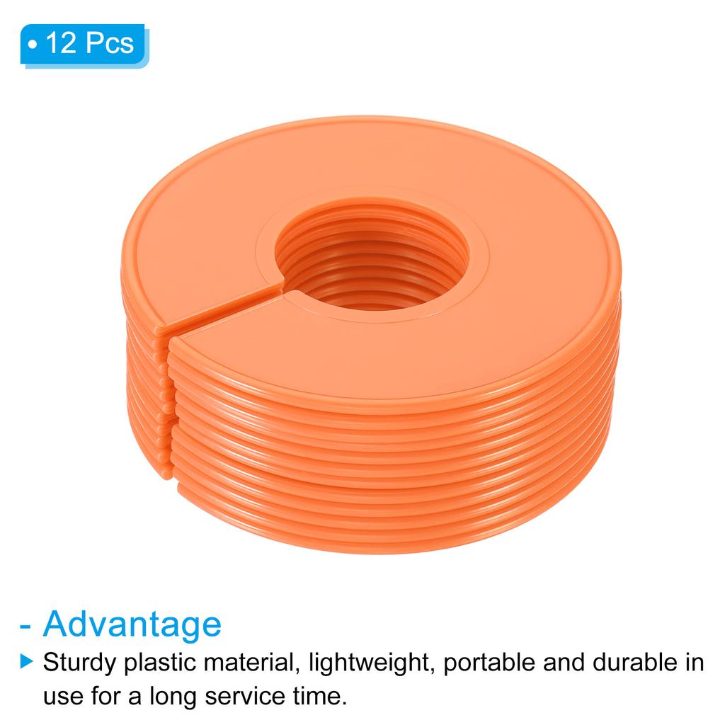 6/12PCS Multicolor Round Hangers Closet Dividers DIY Clothing Size Dividers for Clothes Stores Closet Home Blank Dividers