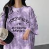 2024 Summer Slimming American Casual Tie-Dye Color Block T-Shirt Dress