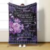 Customizable Flannel Blanket - English Envelope Series, Perfect Mother's Day Gift