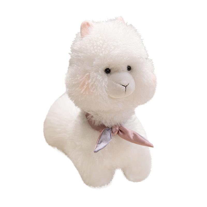 

Lucky Alpaca Soft Stuffed Plush Toys Bow Tie Kawaii Alpaca Plushies Animal Doll Children Baby Gifts Hugging Pillow Sofa Cushion 22cm
