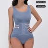 High Compression Womens' Waist Trainer Multi-rows Hook Postpartum Slimming Sheath  Shapewear