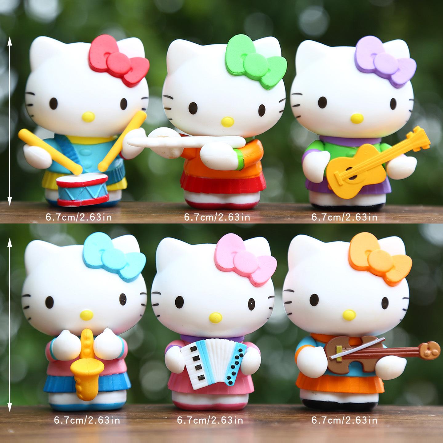 KT Series Cartoon Kitten Musical Figure Blind Box: Accordion, Drums & Guitar