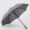 Golf Long-Handle Umbrella for Men, Automatic, Large Size, Double-Person, Extra Thick, Sturdy, Wind-Resistant, Wooden Handle, Business Umbrella